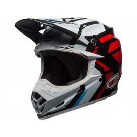 Casque BELL Moto-9 Mips Gloss White/Black/Red District Size XXL
