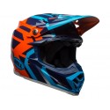 Casque BELL Moto-9 Mips Gloss Blue/Orange District taille XXL