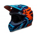 Casque BELL Moto-9 Mips Gloss Blue/Orange District taille S