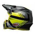 Casque BELL MX-9 Mips Gloss HI-VIZ Yellow/Black Marauder taille XXL