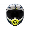 Casque BELL MX-9 Mips Gloss White/Blue/Yellow Torch taille XXL