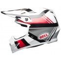 Casque BELL MX-9 Mips Gloss White/Black/Red Marauder taille M