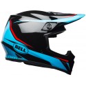 Casque BELL MX-9 Mips Gloss Black/Cyan/Red Torch taille L