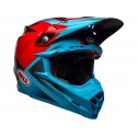 Casque BELL Moto-9 Flex Gloss/Matte Cyan/Red Hound taille XL