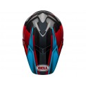 Casque BELL Moto-9 Flex Gloss/Matte Cyan/Red Hound taille L