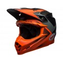 Casque BELL Moto-9 Flex Gloss/Matte Orange/Charcoal Hound taille XXL