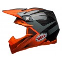 Casque BELL Moto-9 Flex Gloss/Matte Orange/Charcoal Hound taille XS