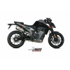 Silencieux MIVV Delta Race inox/casquette carbone KTM Duke 790