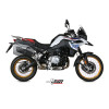 Silencieux MIVV Suono Steel Black/casquette carbone BMW F850GS