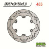 Disque de frein NG 483 rond fixe