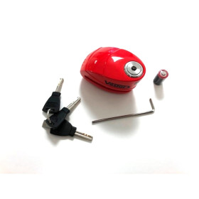 Kit Antivol SRA Vector Chaîne 1,3m + Cadenas / Bloque Disque MiniMax Alarm+  - Bloque Disque