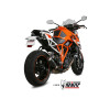 Silencieux MIVV MK3 Steel Black/casquette inox KTM 1290 Superduke