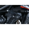 Tampons de protection R&G RACING Aero noir Triumph Street Triple