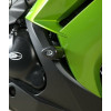 Tampons de protection R&G RACING Aero noir Kawasaki ER6-F