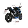 Silencieux MIVV Suono inox noir/casquette carbone Suzuki GSX-S750