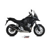 Silencieux MIVV Suono inox noir casquette carbone Honda CB500F