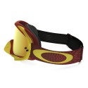 Masque OAKLEY Crowbar Shockwave Yellow/Bright Red écran 24K Iridium + transparent