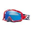 Masque OAKLEY Crowbar Troy Lee Designs Metric Red/White écran Black Ice Iridium