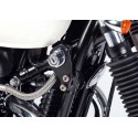 Kit fixation instruments démarrage LSL argenté Triumph Bonneville/Thruxton