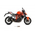 Silencieux MIVV Speed Edge inox brossé noir/casquette carbone KTM 1290 Super Duke R