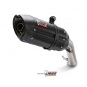 Silencieux double MIVV Suono inox brossé noir/casquette carbone KTM