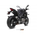 Silencieux double MIVV GP inox brossé noir Kawasaki Z1000