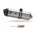 Silencieux MIVV Speed Edge inox/casquette carbone Kawasaki Versys 1000