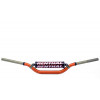 Guidon Ø28,6mm avec barre RENTHAL Twinwall replica Ricky Carmichael orange/mousse noire