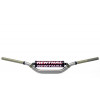 Guidon Ø28,6mm avec barre RENTHAL Twinwall replica Ricky Carmichael titane/mousse noire