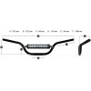 Guidon Ø28,6mm sans barre RENTHAL Fatbar® Enduro  titane/ mousse noire