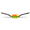 Guidon SCAR O² RC Ø28,6mm sans barre noir/mousse jaune