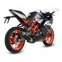 Silencieux MIVV GP inox brossé noir KTM RC125 