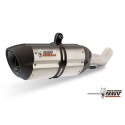 Silencieux MIVV Suono inox/casquette carbone Honda CBR250R