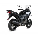 Silencieux MIVV Speed Edge inox brossé noir Kawasaki Versys 1000 