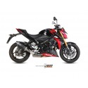 Silencieux MIVV Speed Edge inox brossé noir Suzuki GSX-S1000