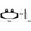Plaquettes de frein TECNIUM MA121 organique