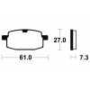 Plaquettes de frein TECNIUM MA119 organique