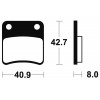 Plaquettes de frein TECNIUM ME170 organique