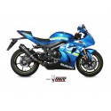 Silencieux MIVV Oval carbone/casquette carbone Suzuki GSX-R 1000