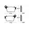 Plaquettes De Frein Bendix Mr334 Métal Fritté