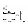 Plaquettes de frein avant tecnium MF134