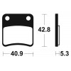 Plaquettes de frein TECNIUM MA379 organique