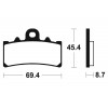 Plaquettes de frein TECNIUM MA377 organique