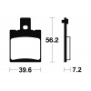 Plaquettes de frein TECNIUM MA324 organique