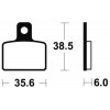Plaquettes de frein TECNIUM MA303 organique