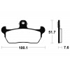 Plaquettes de frein TECNIUM MA141 organique