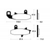 Plaquettes de frein TECNIUM MF126 métal fritté