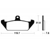 Plaquettes de frein TECNIUM MA94 organique