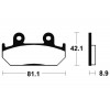 Plaquettes de frein TECNIUM MA93 organique