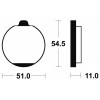 Plaquettes de frein TECNIUM MA30 organique